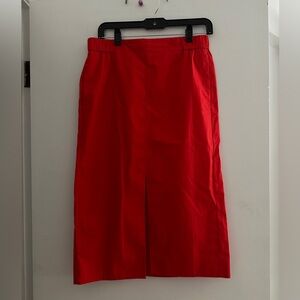 COS RED MIDI SKIRT